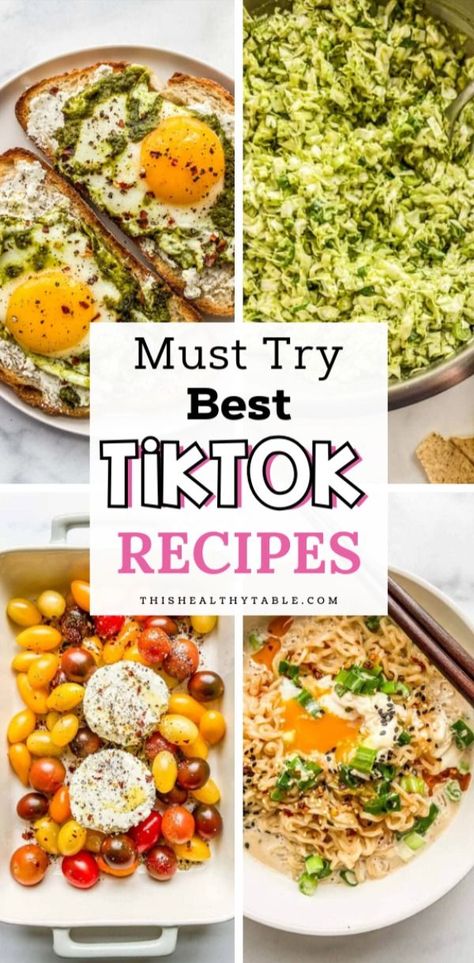 One of the best things about Tiktok is all the viral recipes! It's an absolute goldmine of unique recipes that get shared millions of times. Viral Tiktok Recipes, Viral Recipes, Tiktok Recipes, Trending Tiktok, Viral Tiktok, Try Something New, Unique Recipes, Be Inspired, All The Best