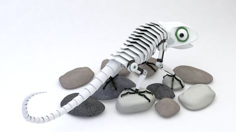 Robotic chameleon Animals, Models, Photoshop, Painting Photos, Electronic Products