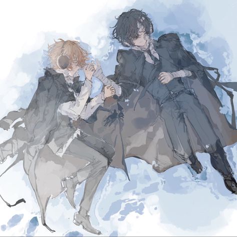 Soukoku bsd fanart icon cr/Cocoonlio Croquis, Bsd Fanart, Bungou Stray Dogs Characters, Silly Dogs, Dazai Osamu, Stray Cat, Bongou Stray Dogs, Stray Dogs Anime, Nerd Alert