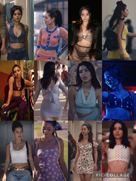 Actress Alexa Demie as Maddy Perez, outfits from Euphoria Season 1 (Not all) Mandy Perez Inspired Outfits, Madi Euphoria Outfits, Euphoria Character Outfits, Maddie Outfits Euphoria, Maddie Perez Euphoria Outfits, Euforia Party Outfit, Maddie Euphoria Outfits, Mady Perez, Daijah Core