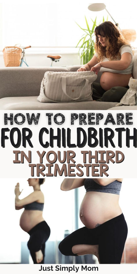 In your third trimester of pregnancy, you will need to start preparing for childbirth and labor and delivery. These tips will give you ideas on where to start. Third Trimester Tea, Third Trimester Prepare For Labor, Preparing For Labor And Delivery, Third Trimester Checklist, Contractions Labor, Birthing Ball, Pregnancy Help, Stages Of Labor, Prepare For Labor