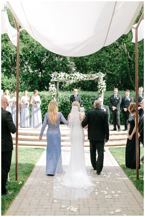 Mom Walking Down The Aisle, Walk Down The Aisle Photos, Father Walking Daughter Down The Aisle, Both Parents Walking Bride Down Aisle, Mom And Dad Walking Bride Down Aisle, Bride And Dad Pictures, Bride Walking Down Aisle, Secret Elopement, Bride Down The Aisle