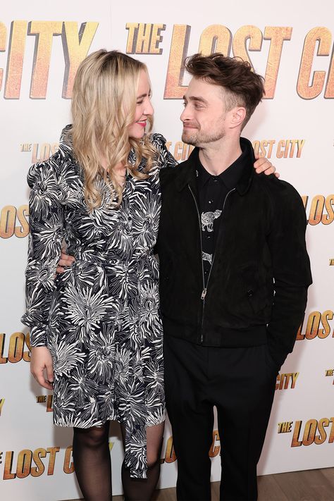 Daniel Radcliffe Says He and Girlfriend Erin Darke Are 'Really Happy' After Nearly 10 Years Together Channing Tatum, Daniel Radcliffe Girlfriend, Erin Darke, Black Suede Jacket, Daniel Radcliffe Harry Potter, The Lost City, Cute Celebrity Couples, Hollywood Couples, Daniel Radcliffe