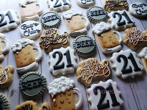 21st Birthday Beer Cookies 21st Bday Cookies Guy, 21st Cupcake Ideas For Guys, 21st Cupcakes For Guys, 21st Birthday For Guys Decoration, 21 St Birthday Cookies, 21st Birthday Cookie Ideas, 21st Bday Party Ideas For Guys, 21 Male Birthday Party Ideas, 21 Cookies Birthday