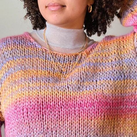 ♡ Alisha ♡ on Instagram: "🩷 Basic Open Knit by @artbykaraleez 

I finally made the loose knit sweater of my dreams! 😍 In the future, I will definitely use self-striping yarn more often. 🩷

🧶@hobbii_yarn Cascata color Angel (01)
🪡 12mm

#knittersofinstagram #knitknitknit #knitsweater #looseknit #oversizedknit #knittop #knittersgonnaknit #knitstagram #knitpattern #hobbiicascata #knit" Knit Patterns, Hobbii Yarn, Loose Knit Sweater, Loose Knit Sweaters, Loose Knit, Open Knit, Knit Sweater, Knit Top, The Future