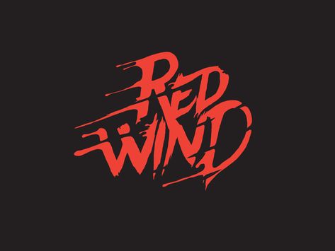 Punk Bands Logos, Red Logo Design, Wind Logo, Band Logo Design, Red Wind, Rock Band Logos, Photography Mobile, Typographic Logo Design, Logo Search