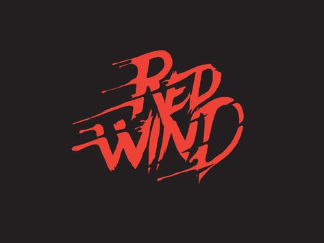 Red Logo Design, Wind Logo, Punk Logo, Band Logo Design, Red Wind, Rock Band Logos, Photography Mobile, Typographic Logo Design, Logo Search