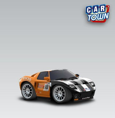 Car Town, Town Design, Art Toys Design, Tiny Cars, Gamer Pics, Style Character, Car Artwork, Cartoon Wallpaper Hd, Ford Gt40