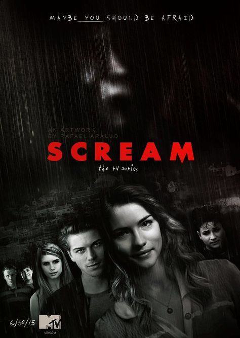 Scream Tv Show, Scream Series, Scream Tv Series, Mtv Scream, Scream Franchise, Tv Series To Watch, Slasher Movies, See Movie, Horror Posters