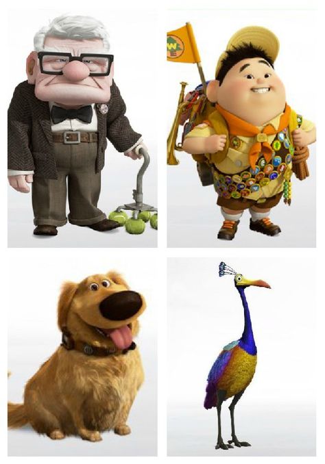 Up! Pixar Costumes Diy, Dog From Up, Up Movie Characters, Disfraz Up, Pixar Costume, Up Characters, Up Pixar, Up The Movie, Hot Air Balloon Design