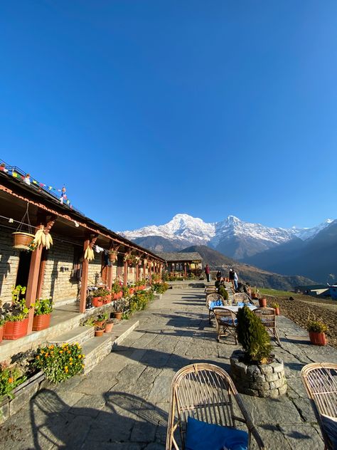 Pokhran Nepal, Ghandruk Nepal, Ghandruk Village, Nepal Aesthetic, Warm Pictures, Nepal Culture, Adventure Tourism, Dream Photography, Nepal Travel