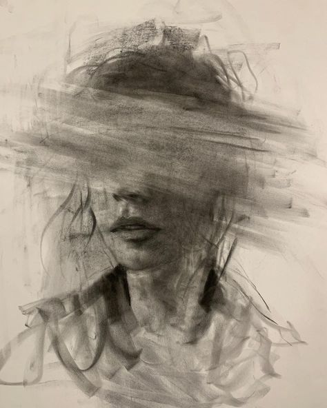 Josh Hernandez on Instagram: “The Memories We Had Are Nothing But A Blur — 18x24” [45.72 x 60.96 cm] Link in bio to view available work” Migraine Art, Memory Artwork, Pencil Portrait Drawing, A Level Art Sketchbook, Gcse Art Sketchbook, Arte Grunge, Meaningful Drawings, Deep Art, Charcoal Art