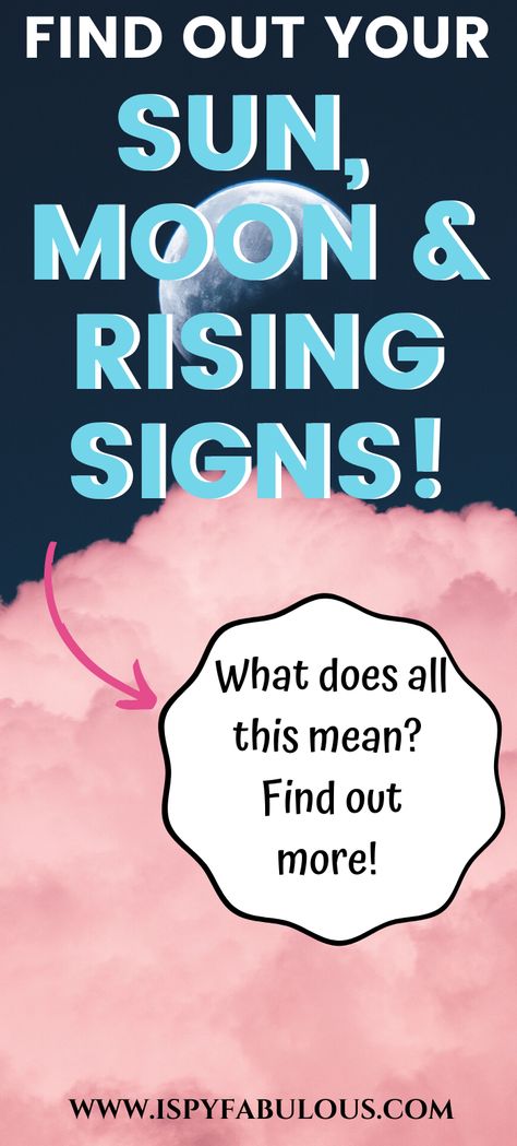 Ever wondered what your sun sign, moon sign or rising sign is and what it says about you? Or, want to learn more about the other people in your life? This easy guide gives you all the information you need to better understand your sun, moon and rising signs. #astrology #zodiac #sunsign #moonsign #risingsign Rising And Moon Sign, What Is Astrology, Astrological Elements, Sun Sign Moon Sign, Sun Moon And Rising, My Moon Sign, Rising Signs, Moon Zodiac, Rising Sign