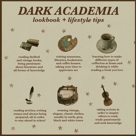 Scholarly Academia, Dark Acamedia, Dark Academia Activities, Dark Academia Tips, Dark Academia Lifestyle, Introvert Vibes, Dark Academia Things, Dark Academy Aesthetic, Cottagecore Lifestyle