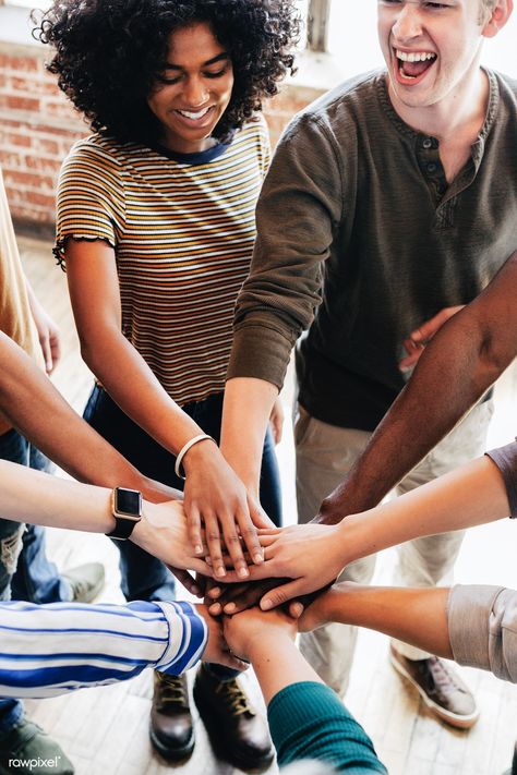 Happy People Photography, Friendship Group, People Working Together, Diverse People, Book Background, Hands In The Air, People Videos, Hands Together, Picture Photography