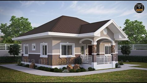 House Designs Exterior Bungalows, New Bungalow House Design, Modern But Simple House, Bungalow Front Design, Bungalow Outside Design, Bungalow Terrace Design, Three Bedroom Bungalow House Plans, Modern House Bungalow Design, House Bungalow Modern