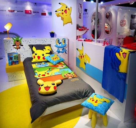 Pokemon Room Decor, Pokemon Bedroom, Pokemon Decor, Pokemon Room, Nerd Room, Pokemon Diy, Boy Bedroom, Boys Bedrooms, Kids Room Design