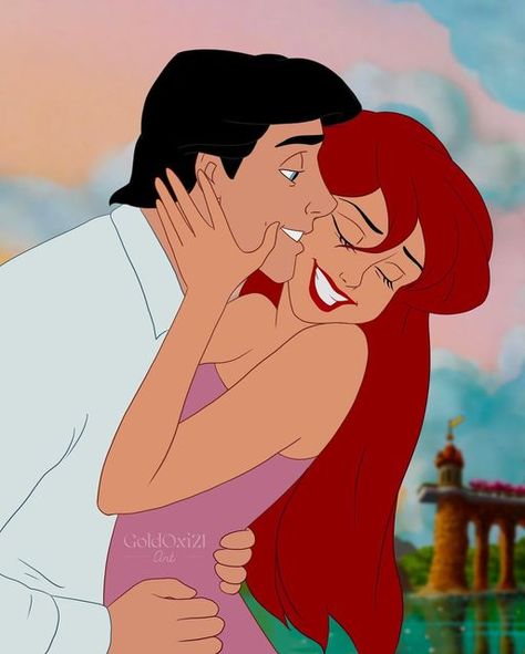 Disney Romance, Foto Disney, Image Princesse Disney, Disney Illustration, Cute Disney Pictures, Disney Princess Ariel, Disney Artwork, Cartoon Profile Pictures, Disney Princess Wallpaper