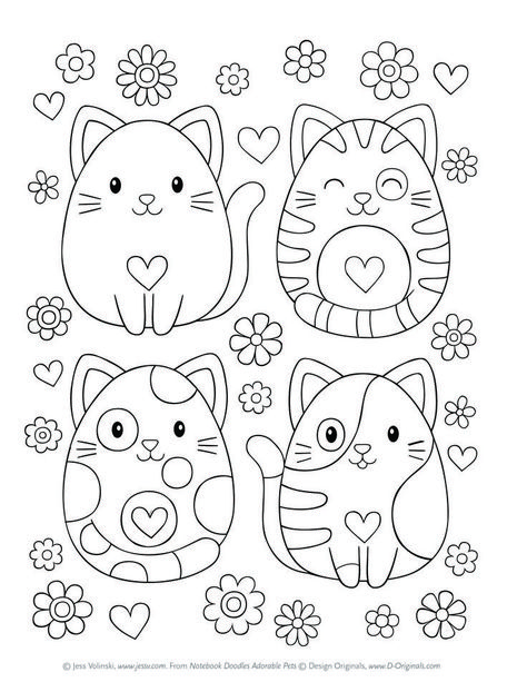 Easy coloring page Designs Doodles, Doodles Notebook, Jess Volinski, Påskeaktiviteter For Barn, Modele Zentangle, Trin For Trin Tegning, Fargelegging For Barn, Coloring Pictures For Kids, Haiwan Comel