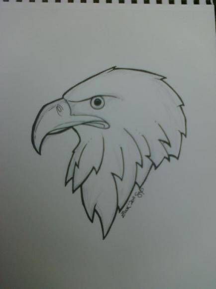 Egale Drawing, Eagle Drawing Easy, Drawings Ideas For Kids, Eagle Outline, Drawing Eagle, Falcon Drawing, Eagle Sketch, Swan Drawing, Birds Drawing