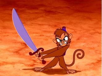 "He's got a sword!"  "You idiot, we all got swords!!" Old School Disney humor was the best! Old Disney, Abu Aladdin, Disney Sidekicks, Dreamworks Characters, Disney Challenge, Aladdin Movie, Animation Disney, Disney Jokes, Art Disney