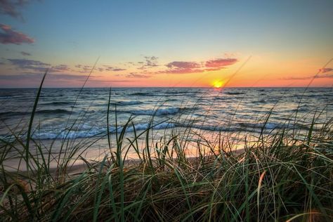 20 Scenic Stops for a Road Trip Along the West Michigan Pike | Michigan Muskegon State Park, Muskegon Michigan, Lake Michigan Beaches, Michigan Road Trip, Michigan Beaches, West Coast Road Trip, Grand Haven, Michigan Travel, Secluded Beach