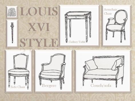 HOME DECOR – FURNITURE – SEATING – CHAIR – Furniture Styles Louis Xvi Chair, Louis Xvi Furniture, Provincial Style, French Provincial Style, Chair Furniture, Contemporary Fabric, Glass Dining Table, Rococo Style, French Farmhouse