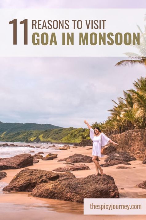 11 Reasons to Visit Goa in Monsoon Monsoon Vacation Outfits, Goa India Travel, Monsoon Outfits For Women, Goa Outfits Women, Goa Monsoon, Places To Visit In Goa, Things To Do In Goa, Goa Beaches, Goa Outfits