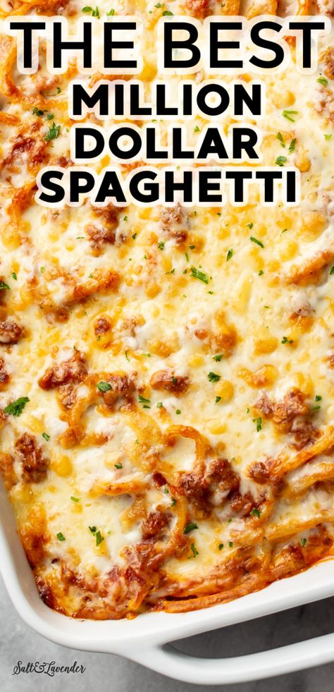 Sausage Spaghetti Bake, Paula Deen Million Dollar Spaghetti, Easy Spaghetti Casserole Baked, Make Ahead Million Dollar Spaghetti, Speggetti Bake Spaghetti Casserole Easy, The Best Million Dollar Spaghetti, Slow Cooker Baked Spaghetti, K&w Baked Spaghetti Recipe, Million Dollar Spagetti Recipe