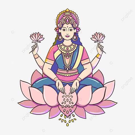 Lakshmi Devi Images Drawing, Godess Laxmi Drawing, Lakshmi Drawing Art, Diwali Designs Pattern, Lakshmi Ji Drawing, Lakshmi Drawing Easy, Marathi Months, Laxmi Illustration, Lakshmi Images Drawing