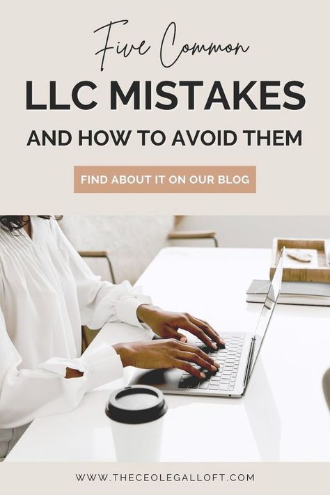 A limited liability company (LLC) formation process is one of the most important steps of starting a business. Along with other benefits, an LLC can provide liability protection for your business. If you're planning to set up one, here're 5 common mistakes to avoid: not taking advantage of all the tax benefits, Failing to create an operating agreement, failing to keep your personal and business finances separate, etc. Read the full blog for more. Corrections Officer, Llc Business, Bookkeeping Business, Startup Business Plan, Successful Business Tips, Small Business Organization, Business Basics, Small Business Plan, Business Ownership