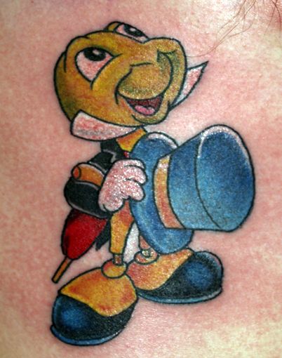 Disney Tattoo Designs | Jiminy Cricket Tattoo Designs http://how.to-draw.co.uk/?s=sports ... Jiminy Cricket Tattoo, Disney Tattoo Designs, Cricket Tattoo, Sweets Ideas, Tattoo Disney, Small Rose Tattoo, Disney Silhouettes, Wicked Tattoos, Jiminy Cricket