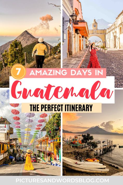 Antigua Guatemala, Guatemala Itinerary 5 Days, 1 Week Vacation Ideas, Guatemala Itinerary One Week, Things To Do In Antigua Guatemala, Guatemala Pictures, Guatemala Itinerary, Guatemala Trip, Things To Do In Antigua