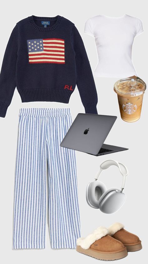 cute study outfit!! #finalsweek #studyoutfit #schooloutfit #nantucket #itgirl #coastal Cute Study Outfit, Nantucket Outfit, Study Outfit, Nantucket