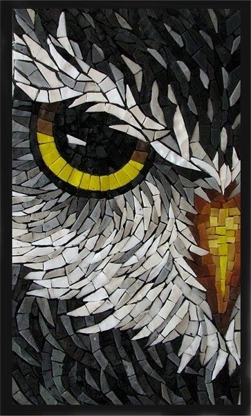 Art Owl Mosaic, زجاج ملون, Mosiac Art, Mosaic Animals, Mosaic Birds, Mosaic Madness, Mosaic Tile Art, Mosaic Stained, Owl Eyes
