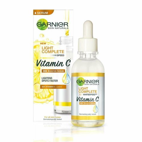 Vitamin C Garnier, Garnier Vitamin C Serum, Garnier Serum, Serum Wajah, Romance Perfume, Garnier Skin Care, Best Face Serum, Bathroom Drawers, Serum Cream