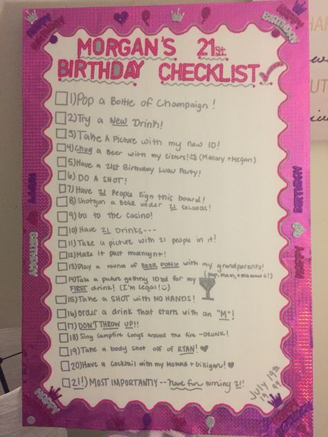 21 Birthday To Do List, 21st Birthday Checklist Ideas, Lowkey 21st Birthday Ideas, 21st Birthday Bucket List, 21 Before 21 List, 21st Birthday Itinerary, 21 First Birthday Ideas, 21st Birthday Wishlist, 21st Birthday Trip Ideas