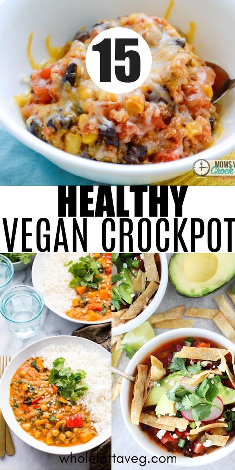 Essen, Plant Based Recipes Healthy, Vegan Slow Cooker Recipes, Vegan Crockpot Recipes, Vegan Crockpot, Plant Based Recipes Dinner, Vegan Slow Cooker, Healthy Vegan Dinner, Vegetarian Crockpot Recipes