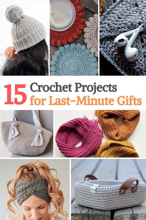 Christmas Gifts To Knit Or Crochet, Great Crochet Gifts, Amigurumi Patterns, Easy Quick Crochet Projects Christmas Gifts, Christmas Gifts Crochet Patterns Free, Crochet Quick Gift Ideas, Easy Free Pattern Crochet, Crochet Gifts Beginner, Crochet Patterns For Christmas Gifts