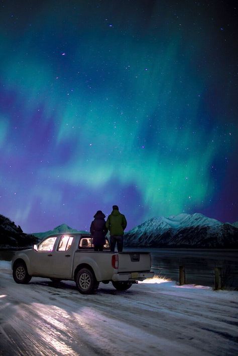 Searching for Northern Lights in Anchorage, Alaska | Wander The Map Alaska Travel Destinations Honeymoon Backpack Backpacking Vacation #travel #honeymoon #vacation #backpacking #budgettravel #offthebeatenpath #bucketlist #wanderlust #Alaska #USA #America #UnitedStates #exploreAlaska #visitAlaska #seeAlaska #discoverAlaska #TravelAlaska #AlaskaVacation #AlaskaTravel #AlaskaHoneymoon Northern Lights Canada, Northern Lights Tattoo, Alaska Anchorage, Alaska Northern Lights, Alaskan Malamute Puppies, Alaska Winter, Northern Lights Photography, Alaska Photography, North To Alaska