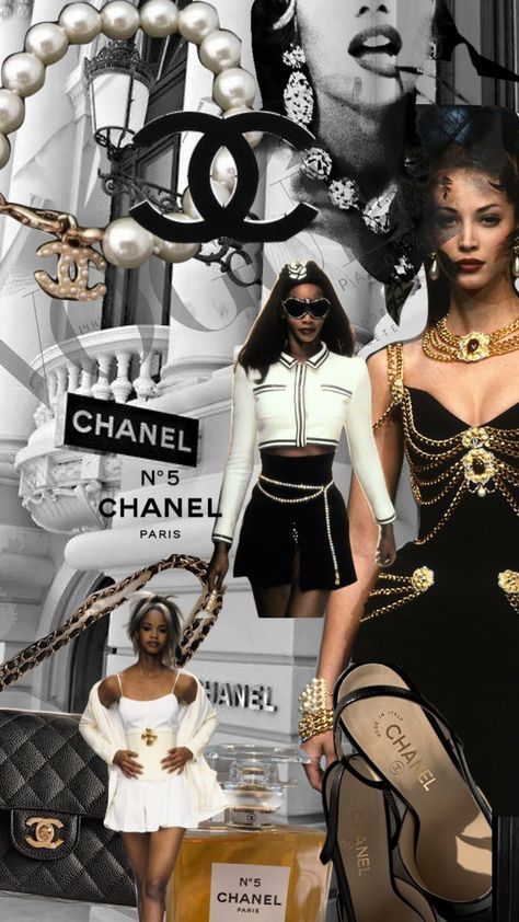 #vintage #chanel #aesthetic #collage #luxurydesign #luxuryaesthetic #luxuryfashion #designer Multi Millionaire Aesthetic, Vintage Versace Aesthetic, Vintage Chanel Aesthetic, Chanel Aesthetic Outfit, Coco Chanel Aesthetic, Versace Aesthetic, Coco Chanel Wallpaper, Versace Wallpaper, Chanel Wallpaper