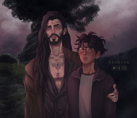 Tumblr, Sirius And Harry, Sirius Black Fan Art, Black Fan Art, Desenhos Harry Potter, Theme Harry Potter, Harry Potter Comics, Harry Potter Ships, Harry Potter Headcannons