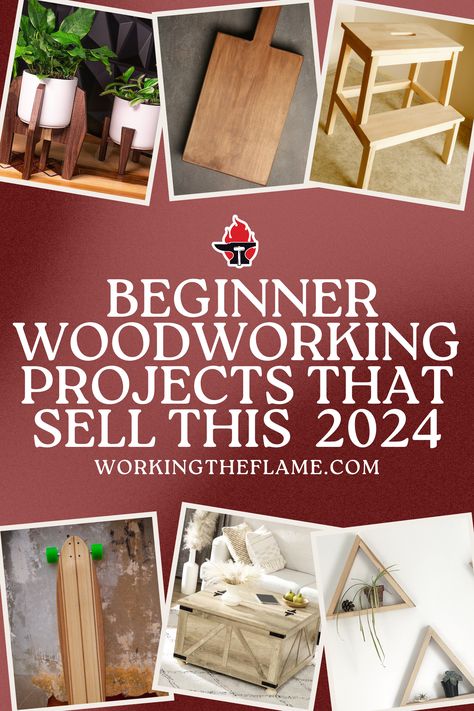 Looking for woodworking projects that are both beginner-friendly and profitable? Our curated list has you covered! Discover unique and trendy items that sell well in today's market, and embark on your journey to becoming a successful woodworking entrepreneur.

#BeginnerFriendly #DIYWoodworking #WoodCraftsForSale #HandmadeWoodProjects #WoodworkingIdeas #BeginnerWoodworking #WoodworkingBusiness #Woodworking #CraftingWithWood #WoodCraft #Woodwork #WorkingTheFlame #Craftsmanship Cheap Woodworking Projects, Woodworking Items That Sell, Sew Crafts, Woodworking Projects Unique, Fun Products, Sew Projects, Cool Wood Projects, Simple Woodworking Plans, Woodworking Basics