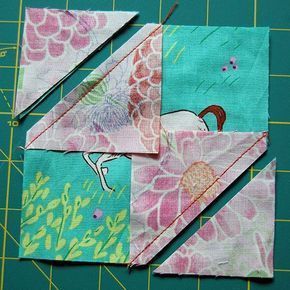 Today we’re going to cover a basic quilt block: the Diamond in a Square. The traditional way would have you cut a diamond and four triangle pieces, but we have an easier method for foolproof… Jelly Rolls, Colchas Quilting, Quilt Modernen, Basic Quilt, Quick Quilt, Half Square Triangle Quilts, Quilt Block Tutorial, Triangle Quilt, Creation Couture