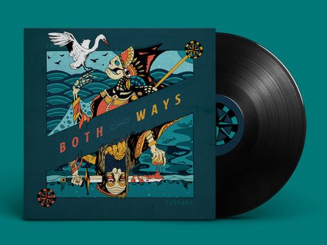 Vinyl Artwork Album Covers, Album Cover Digital Art, Vector Album Covers, Album Cover Design Illustration, Illustrated Album Covers, Album Cover Layout, Music Artwork Album Covers, Music Album Covers Design, Graphic Design Album Cover