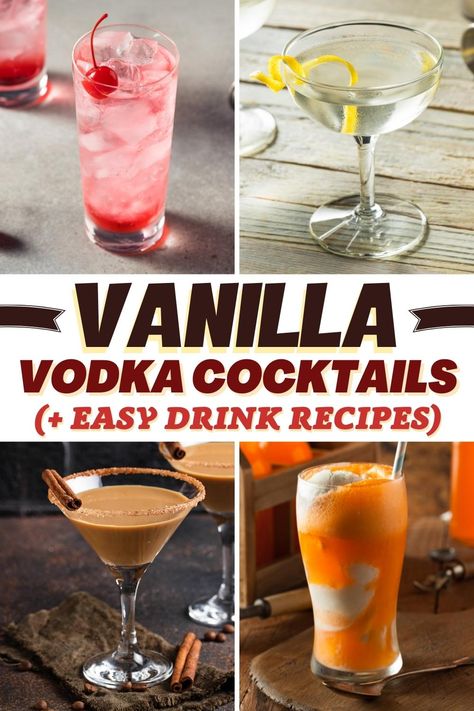 Martinis With Vanilla Vodka, Vanilla Liquor Drinks, Drinks To Make With Whipped Vodka, Whipped Vanilla Vodka Drinks, Drinks With Vanilla Vodka Cocktails, Absolute Vanilla Vodka Drinks, Vanilla Smirnoff Drinks Recipes, Vanilla Vodka Martini Recipes, Vanilla Liqueur Cocktails