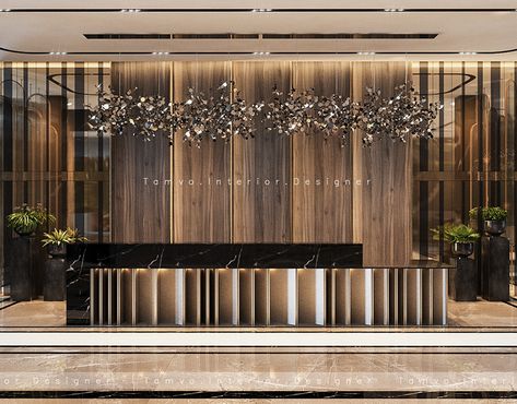 Luxury Reception Interior Design, Luxury Hotel Reception Desk, Hotel Reception Design Luxury, Apartment Reception Lobby, Hotel Lobby Design Luxury Classic, Reception Luxury Design, Lobby Luxury Design, Hotel Lobby Design Reception Counter, Reception Lobby Interior