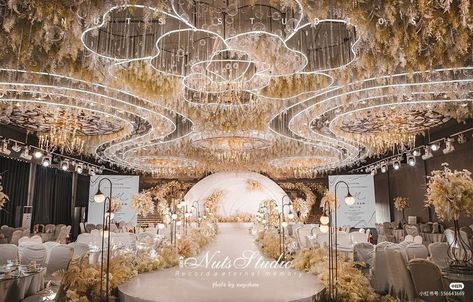 Fairy Debut Theme, Extravagant Wedding Decor, Debut Theme, Engagement Themes, Bts Ff, Wedding Ceiling, Dream Wedding Reception, Love Destiny, Dream Wedding Decorations