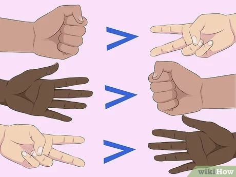 How to Play Rock, Paper, Scissors: 13 Steps (with Pictures) Games To Play Over Facetime, Truth Or Dare Games, Fun Games To Play, Rhymes Video, Make Your Own Game, Scissors Hand, Paper Video, Dare Games, Hand Games