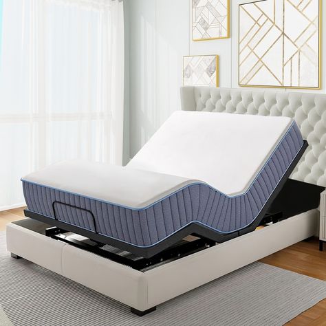 Are you grappling with nightly back pain, resorting to a recliner for relief? Our zero gravity adjustable bed frame offers a solution, providing exceptional back support and alleviating pressure on your nerves and joints throughout the night. Adjustable Bed Headboard, Bed Headboard Ideas, Adjustable Bed Frame, Adjustable Bed Base, California King Mattress, Full Size Mattress, Adjustable Bed, King Size Headboard, Beds And Headboards